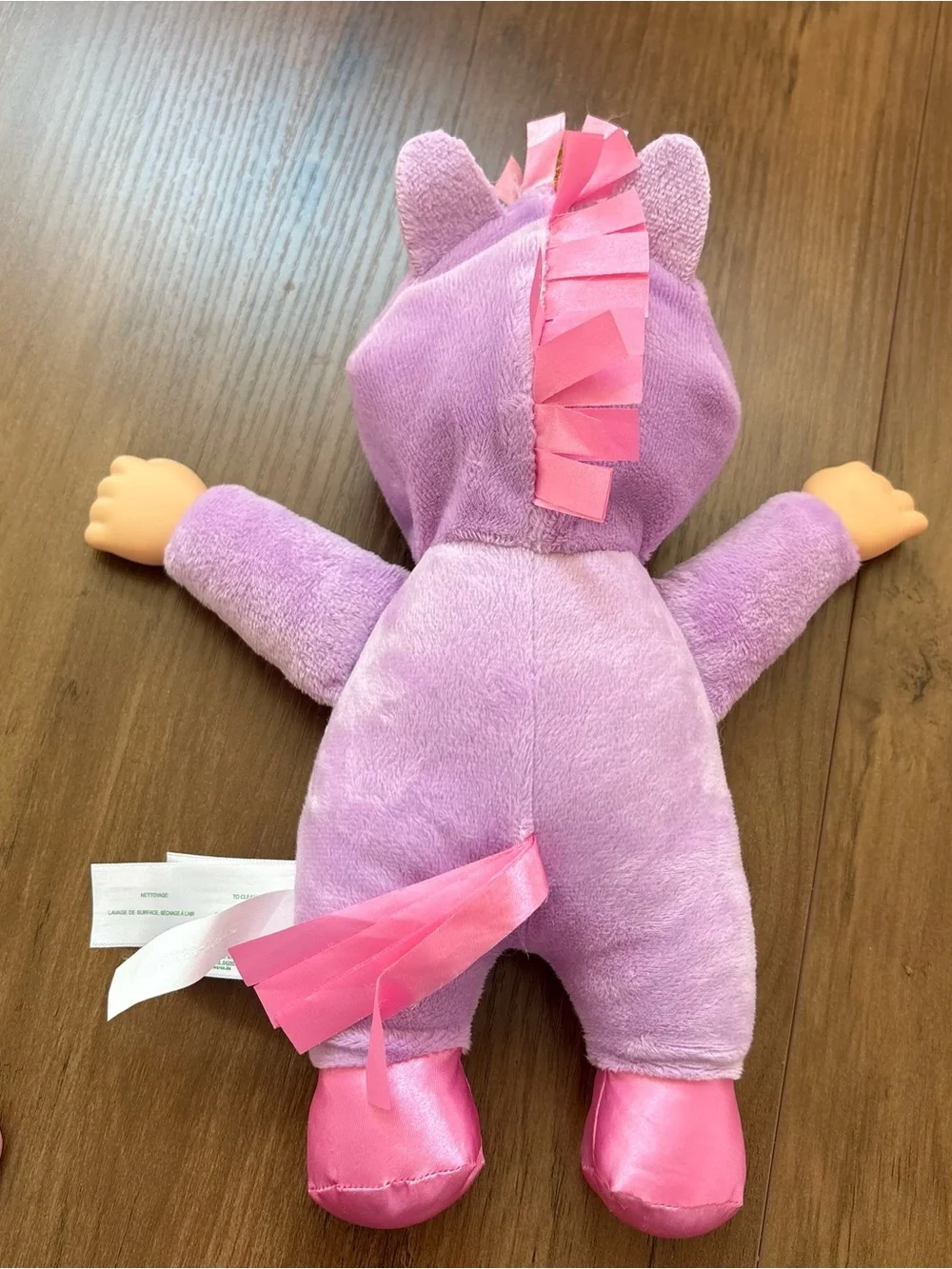 Cabbage Patch Kids Lilac Pink Plush unicorn - Soft Baby Toy.  INV25/572